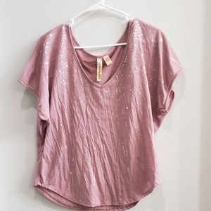 Eyeshadow rose pink blouse size large